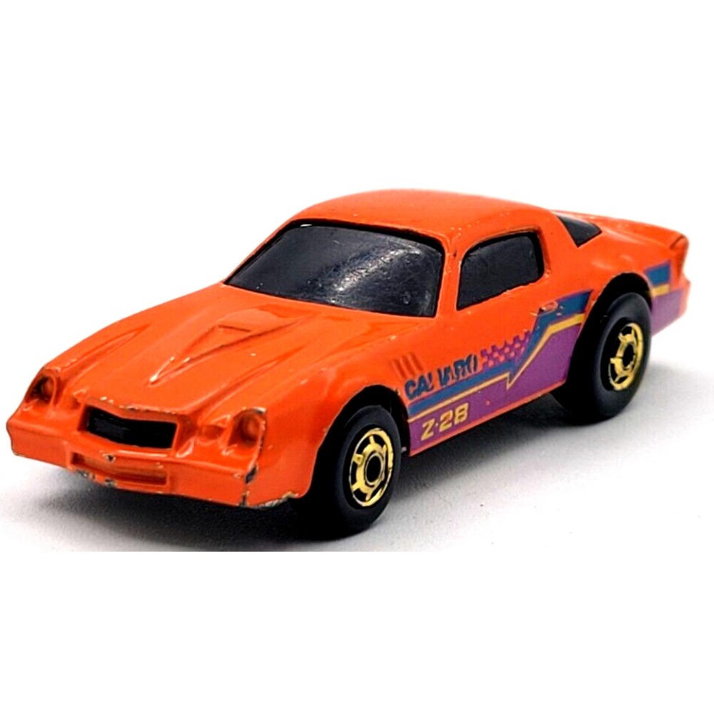 Vintage 1982 Hot Wheels Camaro Z-28 Sports Car Orange Mattel Malaysia